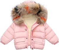 Baby Winter Jacket  Hooded 3-4T Pink