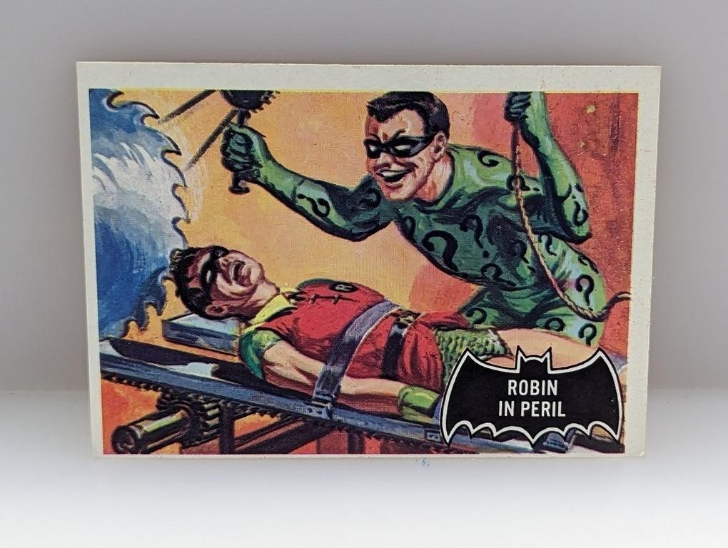 1966 Topps Batman Black Bat Robin in Peril 42
