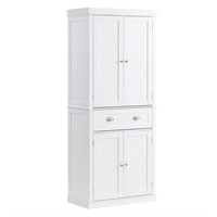 VEVOR 72" Tall Storage Cabinet with Doors, Drawer