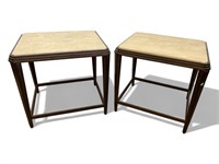Faux Marble Side Tables