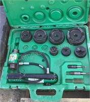Greenlee Hydraulic Knockout Punch Driver Set 767