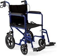 Medline Lightweight Transport Wheelchair with Hand