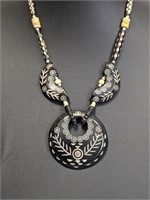 20" Vintage Tribal African Carved Horn? Necklace