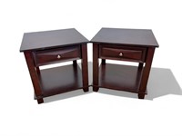 2 Contemporary Nightstands single drawer