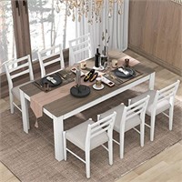 (Table Only) Merax  Wooden Dining Table , Multifun
