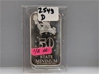 1/2oz .999 Silver IA State Art Bar