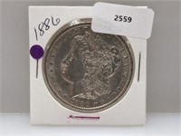 1886 90% Silver Morgan $1 Dollar