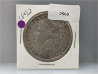 1892 90% Silver Morgan $1 Dollar