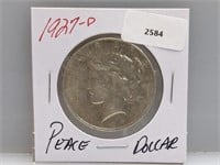 1927-D 90% Silver Peace $1 Dollar
