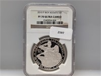NGC 2010-P PF70 Ultra Cam Boy Scout $1