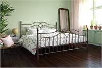 DHP Tokyo Metal Platform Bed with Classic Finial