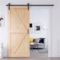 EaseLife 36in x 84in Sliding Barn Door with 6.6FT