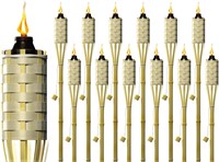 Matney Bamboo Tiki Torches 5 Ft - 12 Pack