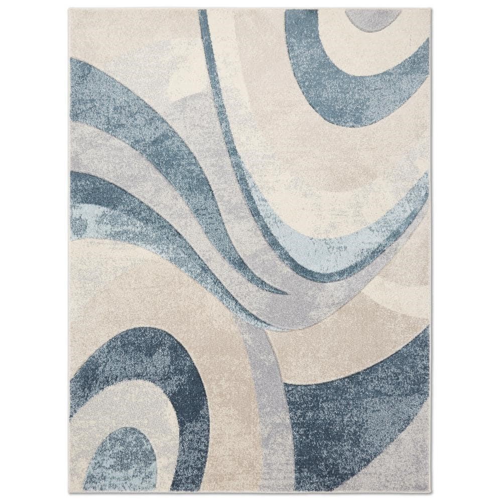 Slade Blue/Grey 6x9 ft. Abstract Area Rug