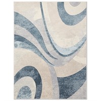 Slade Blue/Grey 6x9 ft. Abstract Area Rug