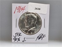 1964 90% Silver JFK Half $1 Dollar