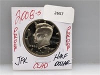 2008-S Clad Proof JFK Half $1 Dollar