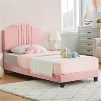 Pink Twin Bed Frame-No Box Spring