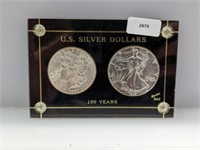 100 Yrs of US Silver Dollars Set