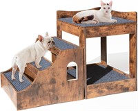 Multi-Level Pet Bunk Bed w/ Stairs