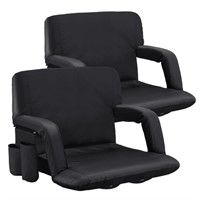 Sportneer Stadium Seats with Back Support 2 Pack,