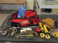Large Lot of Tools with Milwaukee Tool Bag