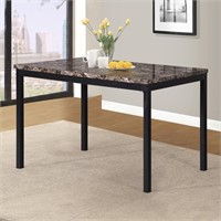 Roundhill Furniture Noyes Metal Dining Table with
