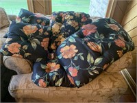 Matching love seat cushion, 2 pillows, chair
