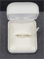 $50 gold tone size 8 S. Silver (925) ring no box