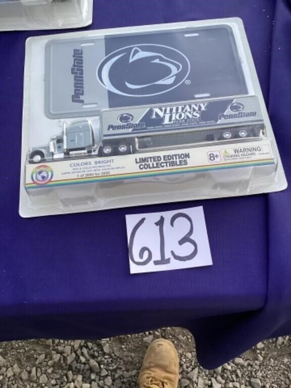 Penn state colors bright license plate and