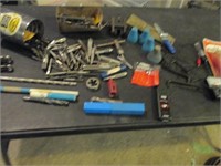 Large Lot of Drill Bits, Tools and More