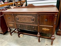 Antique Solid Wood Buffet/Sideboard with