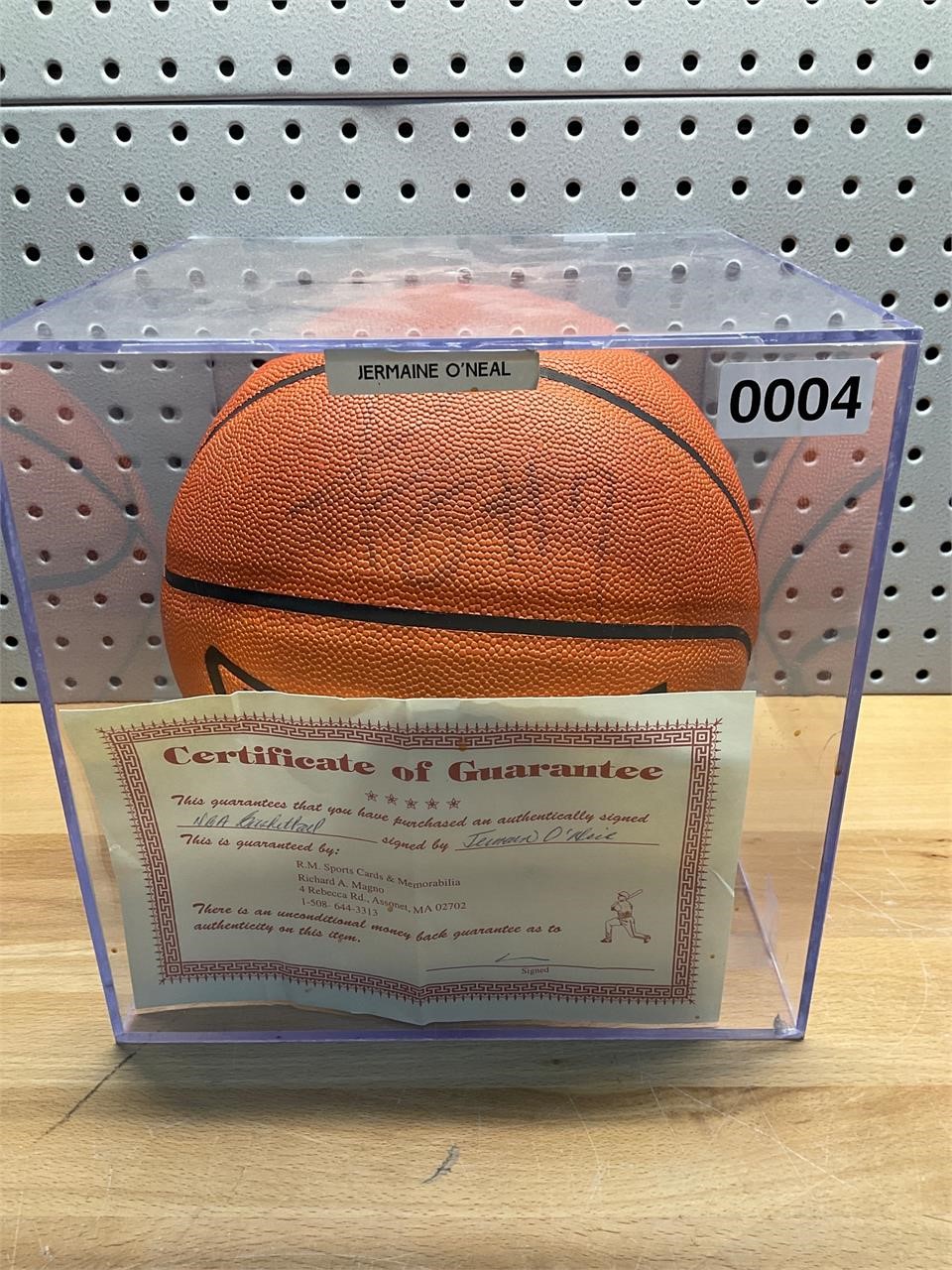 Jermaine O’Neal autographed basketball