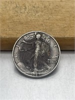 1942 Walking Liberty Half Dollar 90% Silver 10%