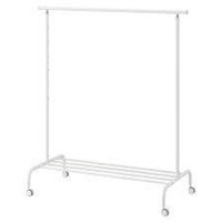 CLOTHING RACK WITH WHEELS $79
