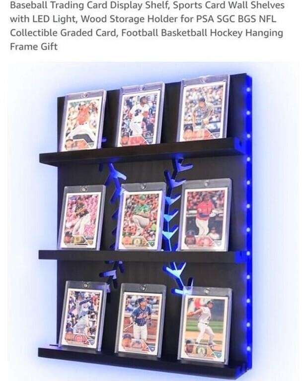 MSRP $41 LED Baseball Card Display