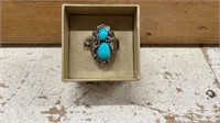 .925 Sterling Silver And Turquoise Gemstone