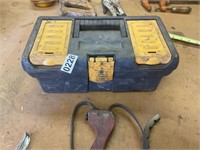 Tool box with oil filter wrenches