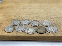 TEN Dimes from the 1950s Various