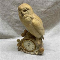 Franklin Mint Raymond Watson Owl Clock