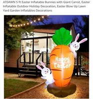 MSRP $35 Inflatable Carrot & Bunnies