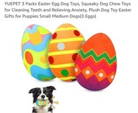 MSRP $12 3 Pack Easter Egg Dog Toys