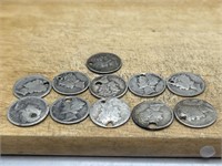 ELEVEN Dimes from 1916-1940’s Various