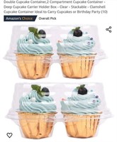 MSRP $13 10 Double Cupcake Containers