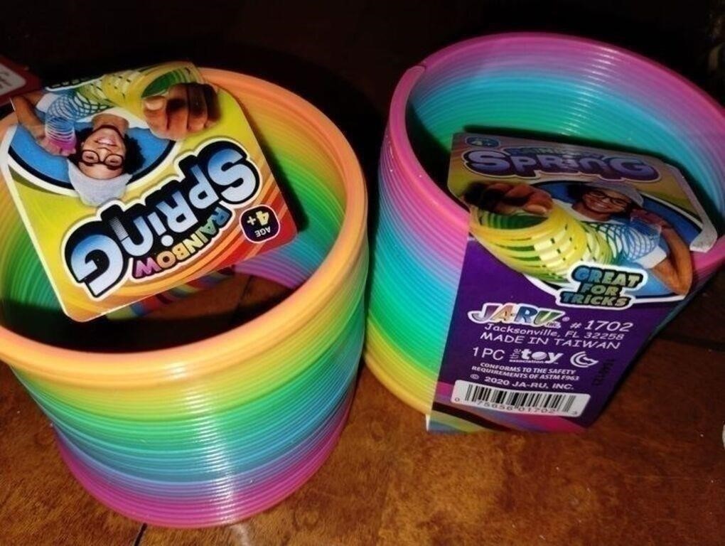 2 Rainbow Slinkies