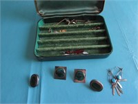 jewelry box & costume jewelry incl:sterling silver