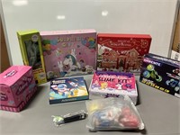 1 LOTS ( 1 BOX OF ASSORTED KIDS TOYS). (1) GIRLS
