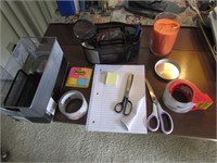 tape,scissors,candle & office items
