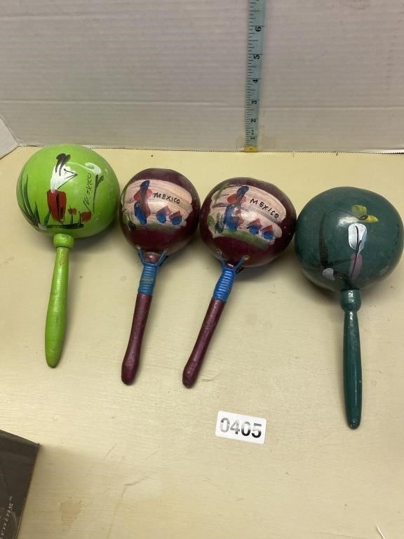 Hand painted maracas from Mexico