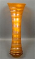 Fenton Tangerine Stretch Glass Ring Vase